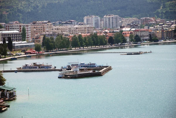Ohrid, jezero ohrid, Makedonie — Stock fotografie