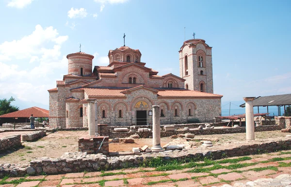 Pravoslavná církev svatého panteleimon, ohrid, Makedonie — Stock fotografie