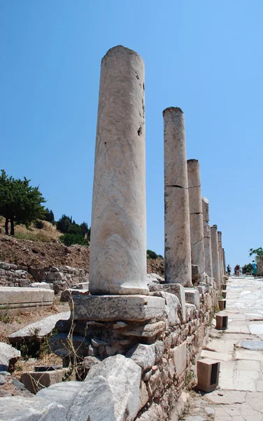 Pillars at Ephesus, Izmir, Turkey, Middle East — Stock Photo, Image