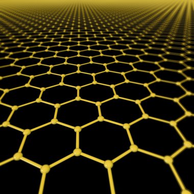 Background of graphene molecules clipart