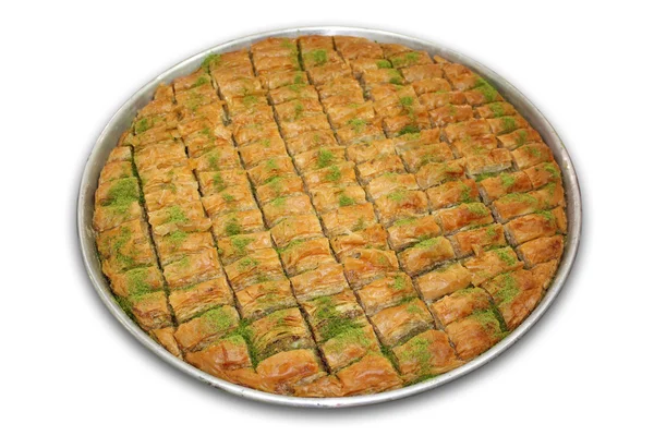 A Tray of Baklava - Including clipping path. — Stock Photo, Image