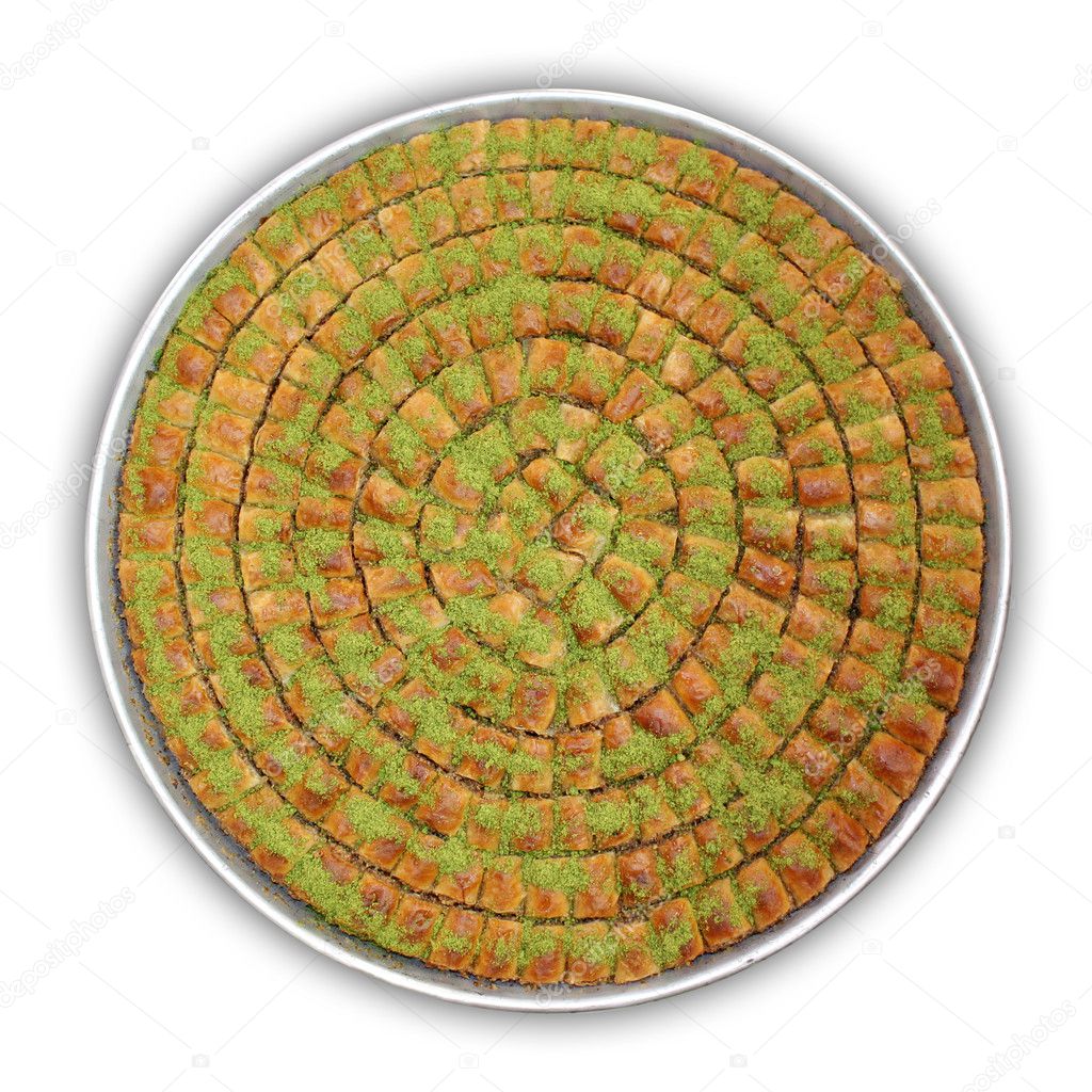 A Tray of Baklava - Including clipping path