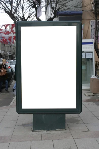 Blank One Vertical Poster Billboard - Compreso il percorso di ritaglio ar — Foto Stock
