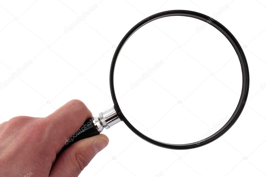 Hand Holding Magnifying Glass — Stock Photo © Ademdemir #11920102