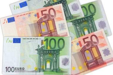yüz elli euro banknot arka plan