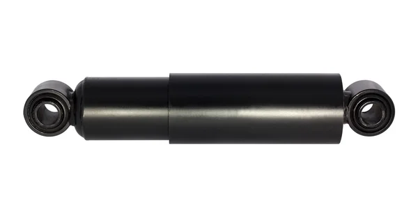 Izole kırpma ile beyaz arka plan üzerinde siyah amortisör — Stok fotoğraf