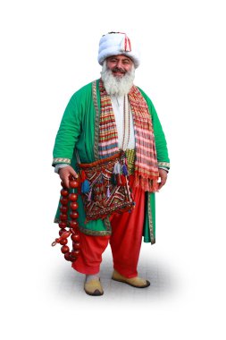 Unidentified man in Nasreddin Hodja costume clipart