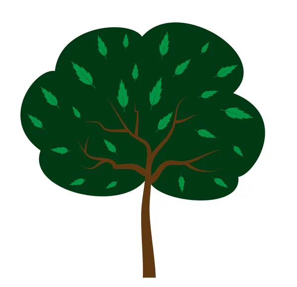 Basit ağaç — Stok Vektör