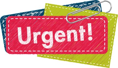 Urgent Memo clipart