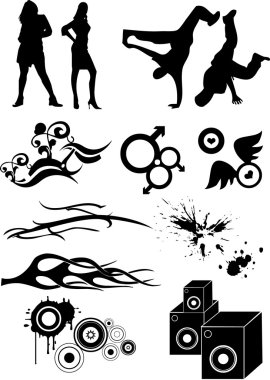 Hip Hop graphic icon clipart