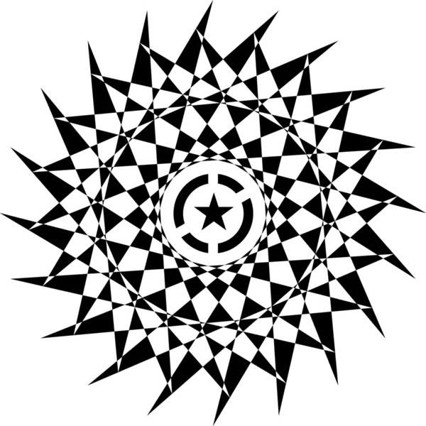Мозаичный компас — стоковый вектор
