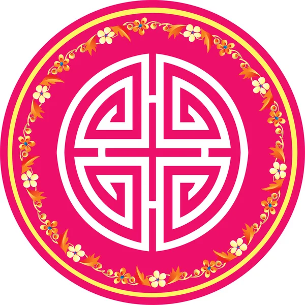 Oriental flower icon — Stock Vector