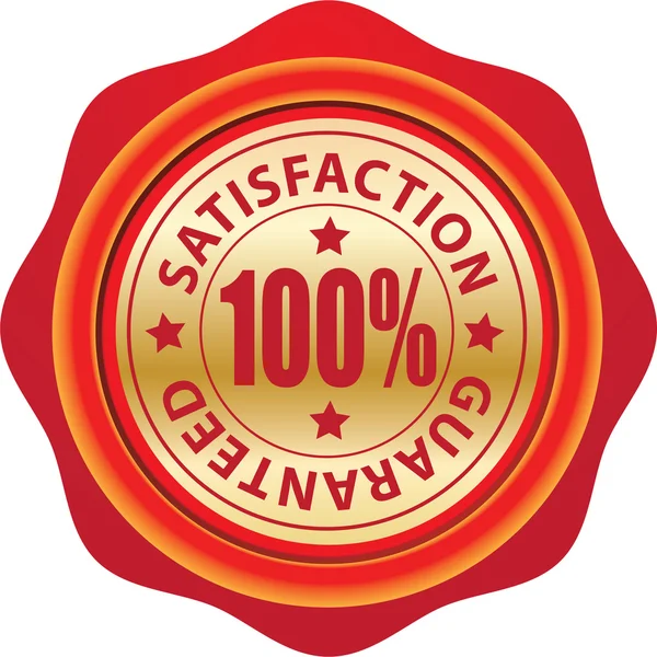 Satisfaction gurantee label — Stock Vector