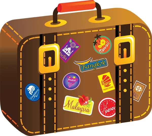 Ταξιδιωτικές αποσκευές — Διανυσματικό Αρχείο