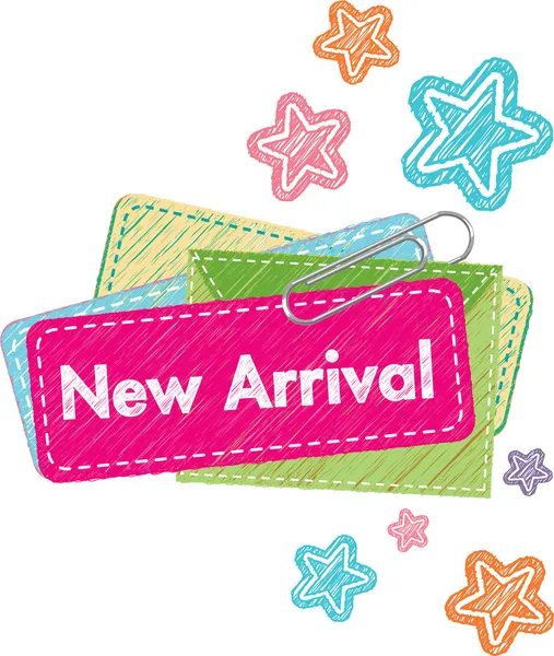 New Arrival Tag — Stock Vector