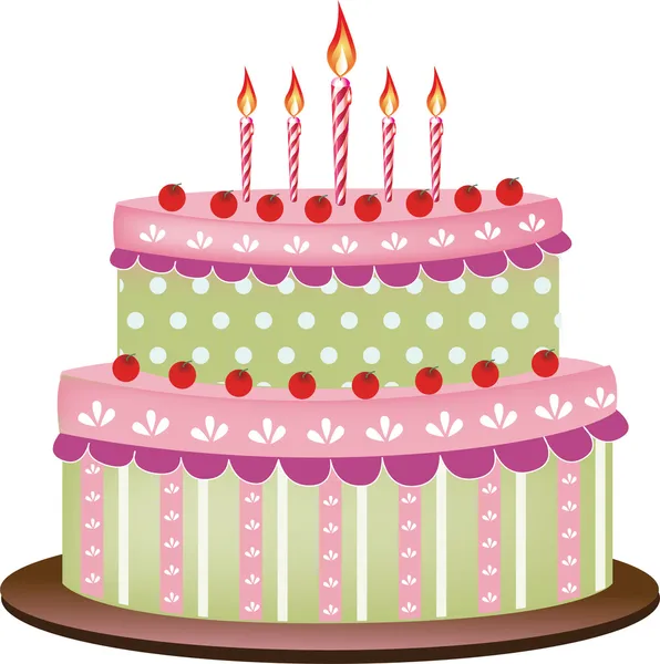Doğum günü pastası Vektör Grafikler