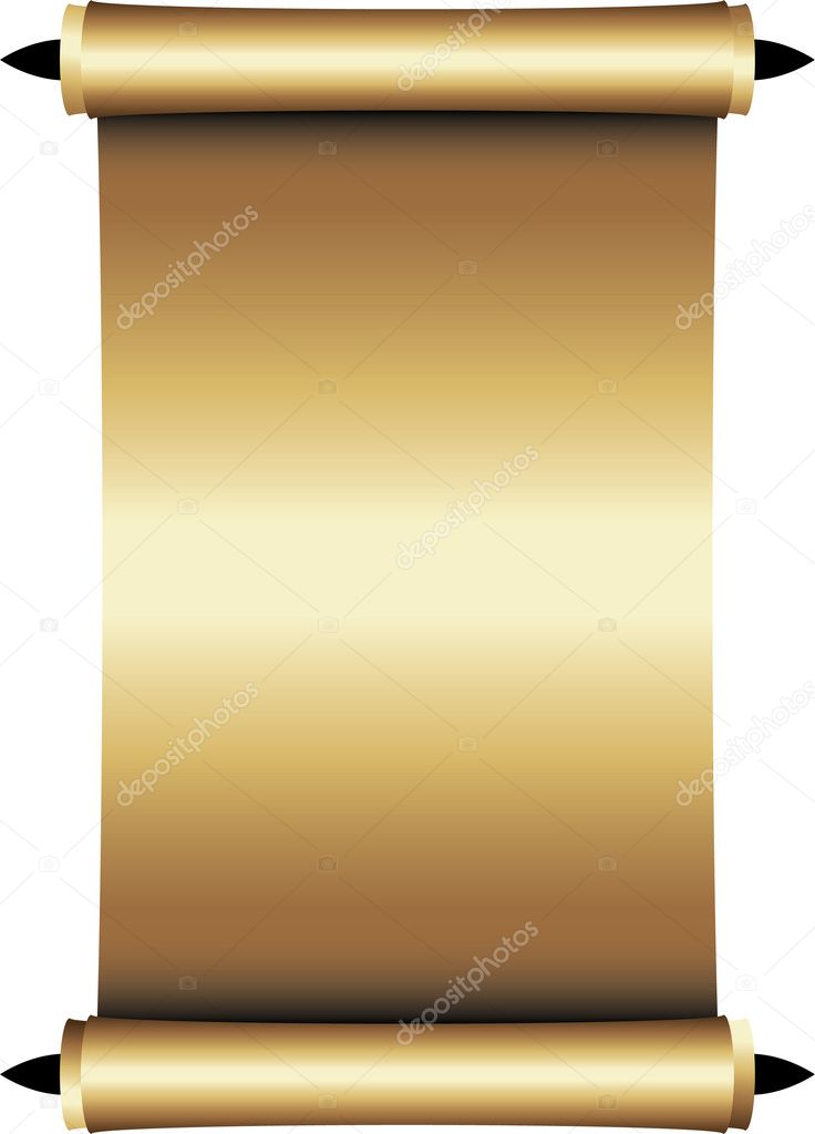 Scroll of old parchment