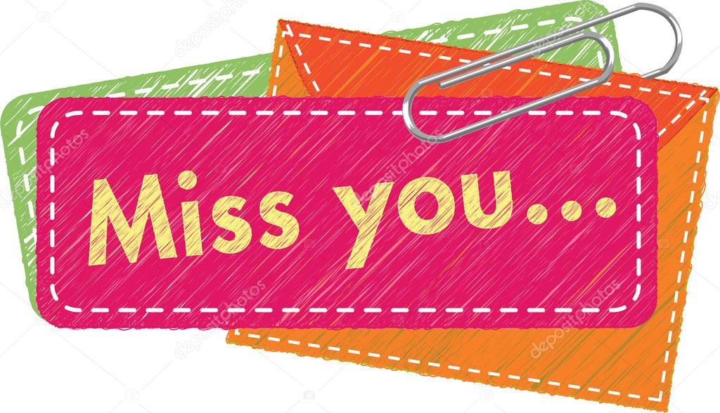 Vector - Miss You card.