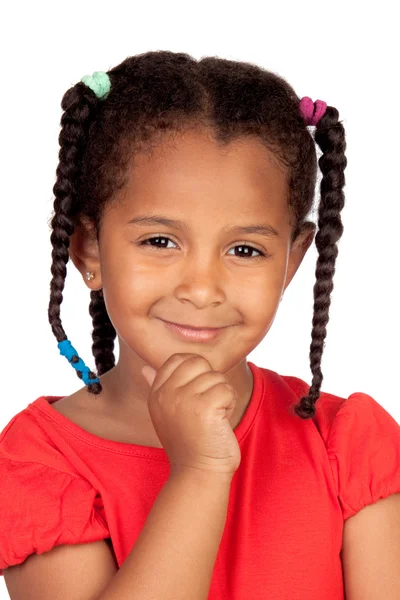 Pensive african little girl — Stock Photo, Image