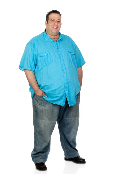 Hombre gordo feliz —  Fotos de Stock