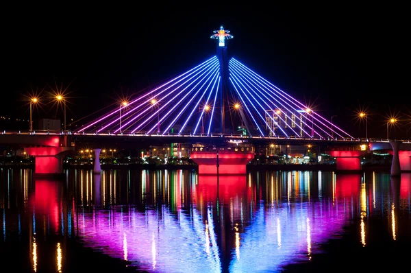 stock image Illumination at Song Han Bridge