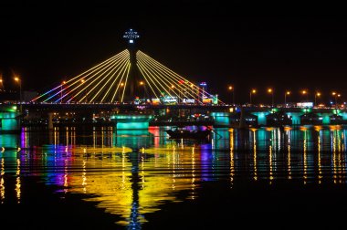 Han River Bridge in Danang clipart