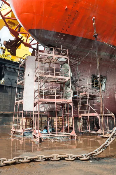 Ponteggi alla Drill Ship — Foto Stock