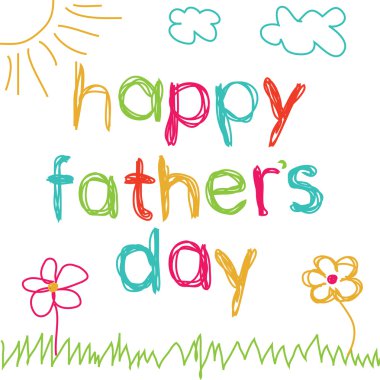 Card for Father's Day clipart