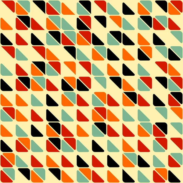 Retro abstracte naadloze patroon — Stockvector