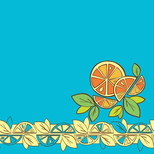 Seamless background Citrus Mix — Stock Vector