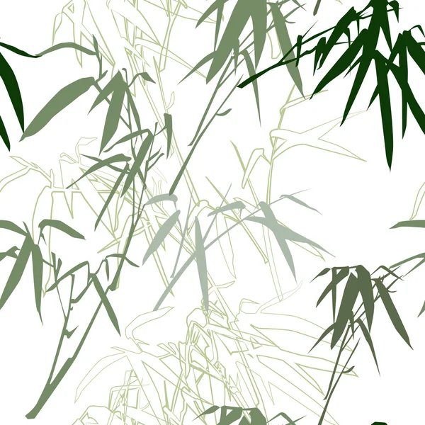 Bambusz. Virágos háttér-val másol hely — Stock Vector