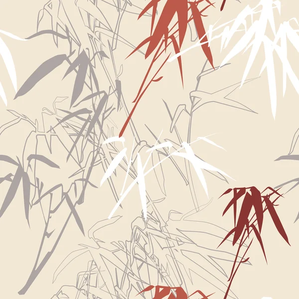 Bamboe. Floral achtergrond met kopie ruimte — Stockvector
