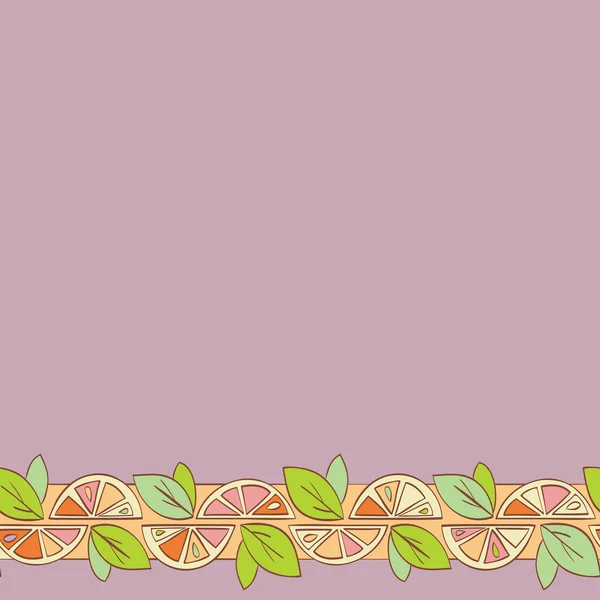 Orange citrus ljusa sömlös bakgrund — Stock vektor