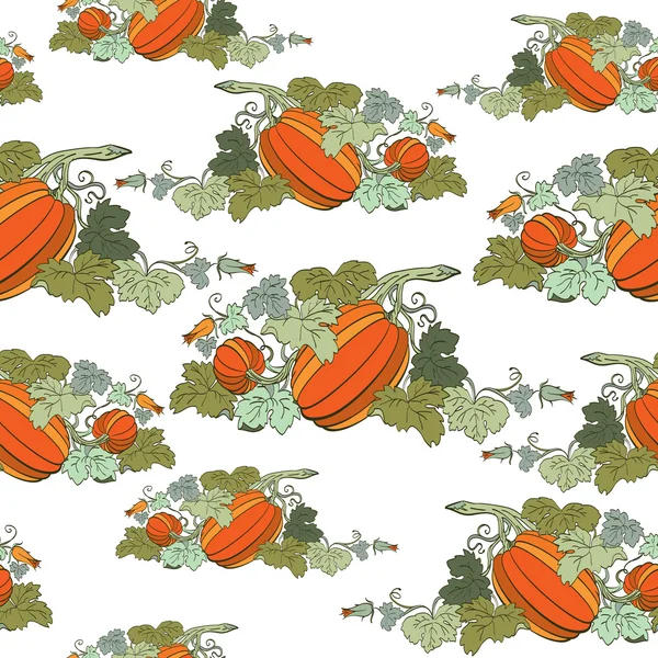 Pumpkin Background seamless pattern — Stock Vector