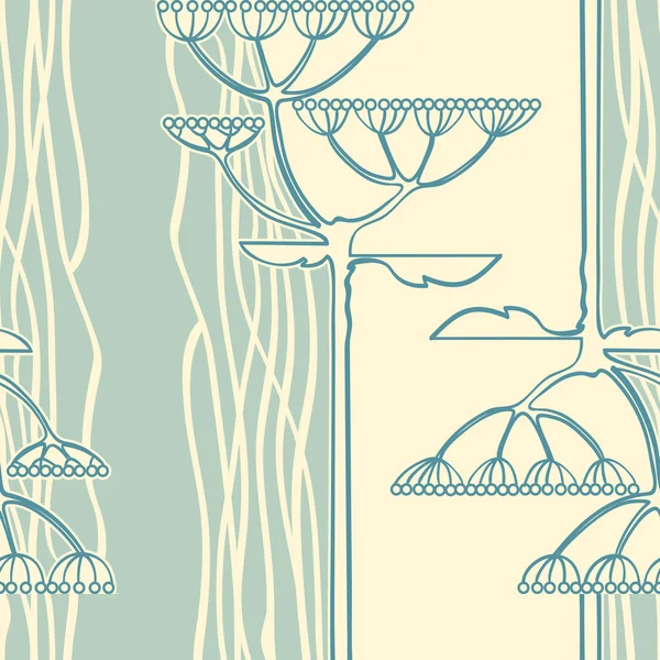 花の枝からのベクトルの背景 — ストックベクタ