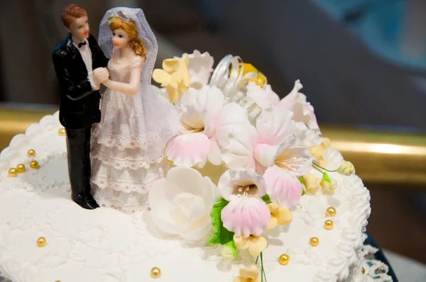 Primer plano de pastel de boda —  Fotos de Stock