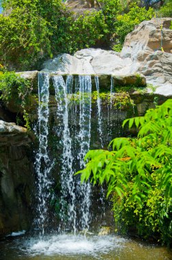 Waterfall in Zoo of Los Angeles clipart