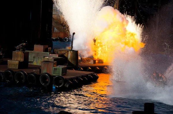 stock image Massive wall of flame and destruction