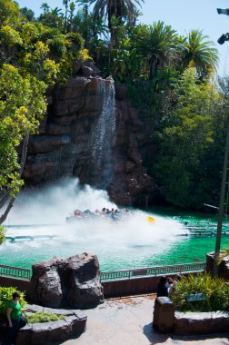 waterval in de zoo van los angeles