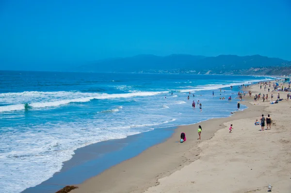 Pláže na pobřeží Santa monica — Stock fotografie