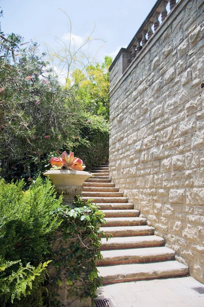 Escaliers en pierre naturelle aménagement paysager — Photo
