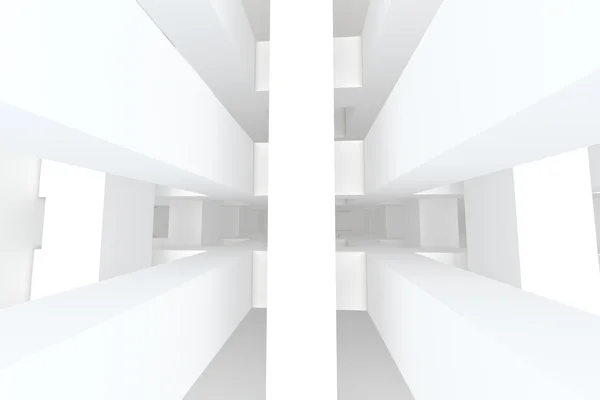 Habitación vacía blanca abstracta — Foto de Stock
