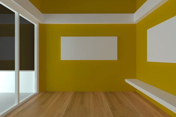 Empty room interior design for living room — Stock Photo, Image