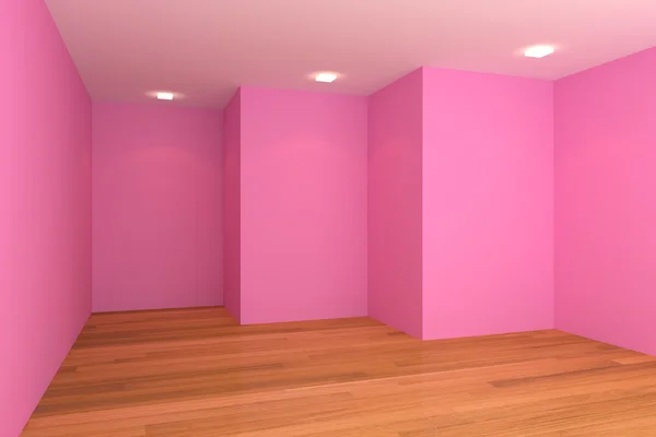ピンクの空部屋 — ストック写真