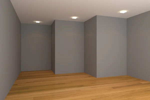 Серая пустая комната — стоковое фото