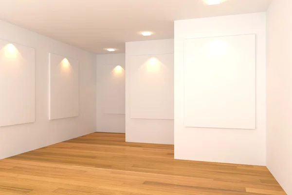 Порожній кімнаті білий — стокове фото