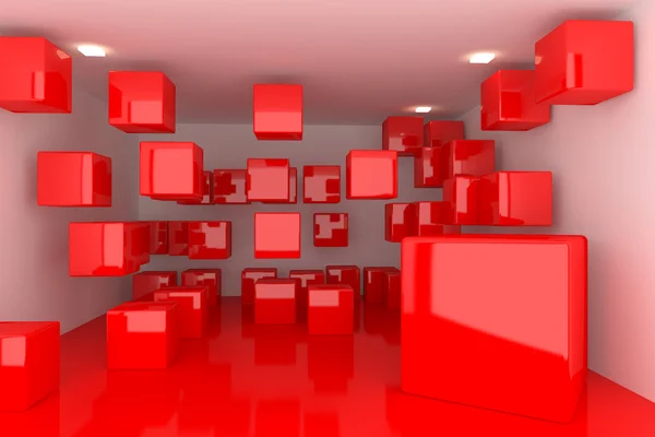 Abstracte interieur rendering — Stockfoto