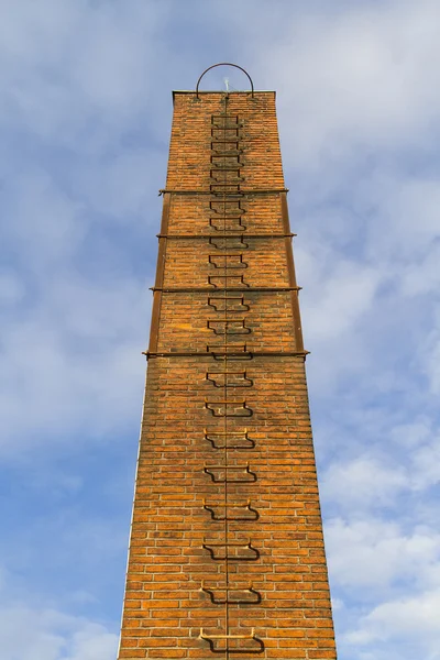 Red brick tube — Stock Photo, Image
