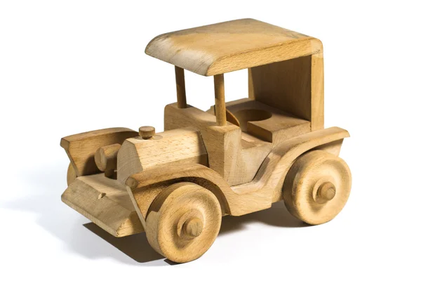 木製おもちゃの車 ロイヤリティフリーのストック画像
