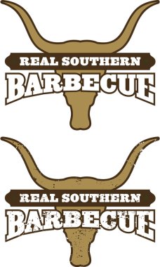 Real Southern Barbecue Symbol clipart